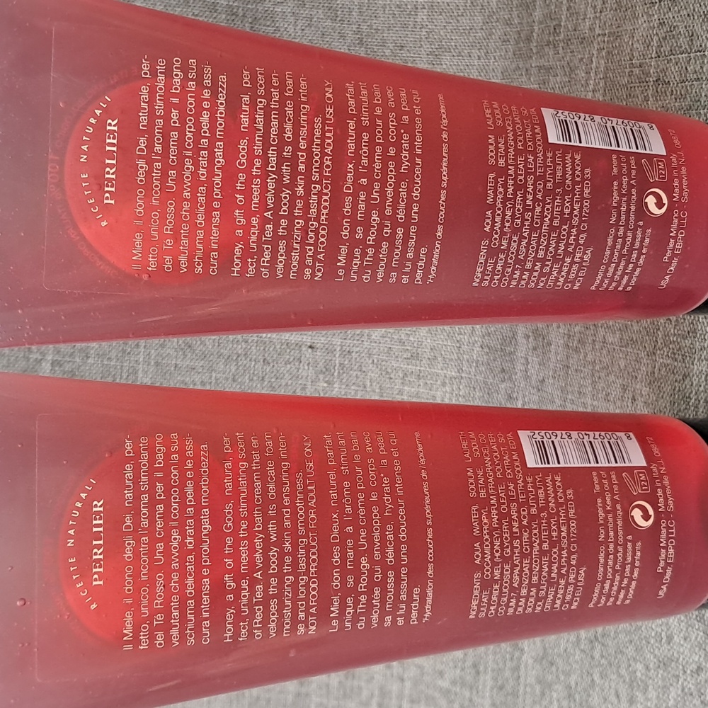 2 Perlier Body Honey Miel Honey & Red Tea Bath & Shower Cream 8.4 Fl Oz - Picture 4 of 4